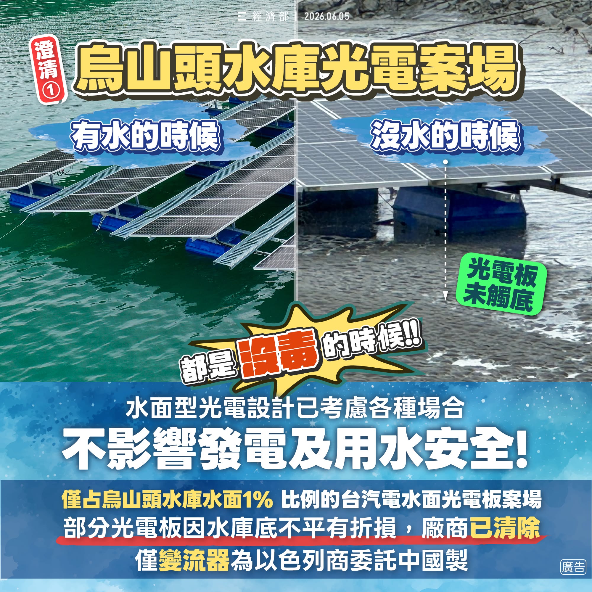 烏山頭沒毒變流器為以色列商委託中國製
